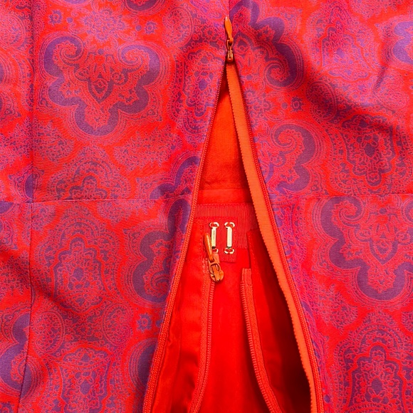 J. Crew Pink Ella Medallion Paisley Strapless dress - Picture 5 of 10